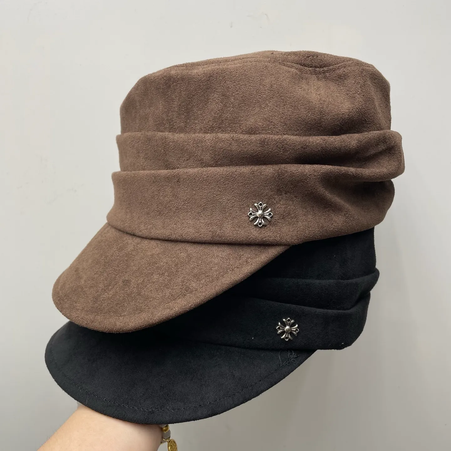 Buckskin Crow Heart Hat